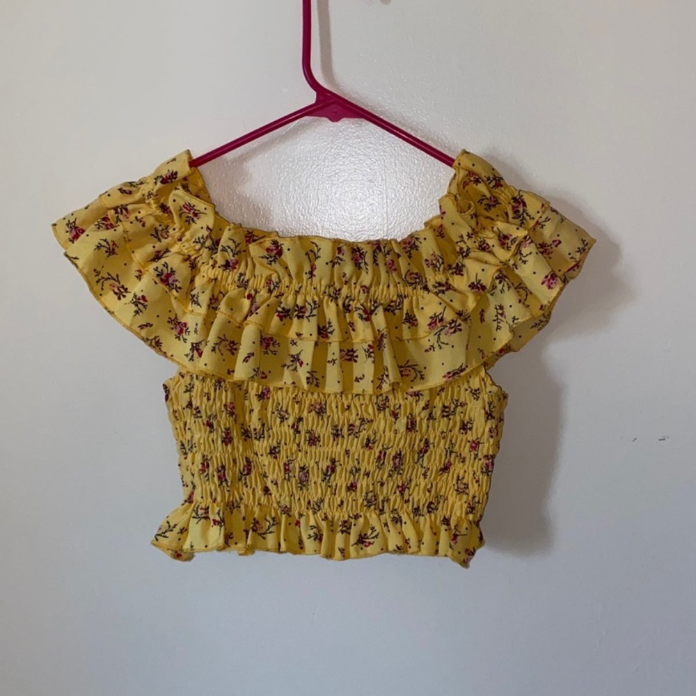 Shein Off the Shoulder Crop Top